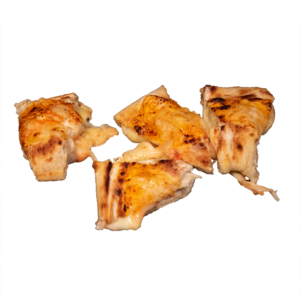 Pizzabrötchen mit Tomatensauce und Käse